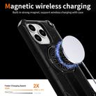 For iPhone 14 Pro Shockproof Kickstand Metallic Shaft MagSafe Phone Case(Black) - 3