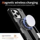 For iPhone 14 Pro Shockproof Kickstand Metallic Shaft MagSafe Phone Case(Silver) - 3