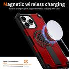 For iPhone 14 Pro Max Shockproof Kickstand Metallic Shaft MagSafe Phone Case(Red) - 3