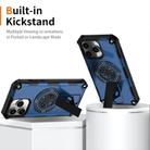 For iPhone 14 Pro Max Shockproof Kickstand Metallic Shaft MagSafe Phone Case(Blue) - 2