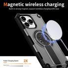 For iPhone 14 Pro Max Shockproof Kickstand Metallic Shaft MagSafe Phone Case(Silver) - 3