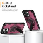 For iPhone 14 Pro Max Shockproof Kickstand Metallic Shaft MagSafe Phone Case(Purple) - 2