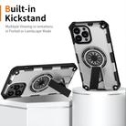 For iPhone 13 Pro Max Shockproof Kickstand Metallic Shaft MagSafe Phone Case(Silver) - 2