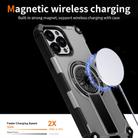 For iPhone 13 Pro Max Shockproof Kickstand Metallic Shaft MagSafe Phone Case(Silver) - 3