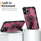 For iPhone 13 Pro Max Shockproof Kickstand Metallic Shaft MagSafe Phone Case(Purple) - 2