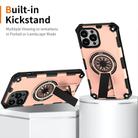 For iPhone 13 Pro Max Shockproof Kickstand Metallic Shaft MagSafe Phone Case(Rose Gold) - 2