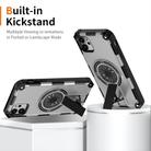 For iPhone 11 Shockproof Kickstand Metallic Shaft MagSafe Phone Case(Silver) - 2