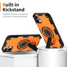 For iPhone 11 Shockproof Kickstand Metallic Shaft MagSafe Phone Case(Orange) - 2