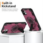 For iPhone 11 Shockproof Kickstand Metallic Shaft MagSafe Phone Case(Purple) - 2