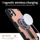 For iPhone 11 Shockproof Kickstand Metallic Shaft MagSafe Phone Case(Rose Gold) - 3