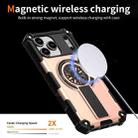 For iPhone 17 Pro Max Shockproof Kickstand Metallic Shaft MagSafe Phone Case(Rose Gold) - 3