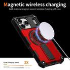 For iPhone 17 Pro Shockproof Kickstand Metallic Shaft MagSafe Phone Case(Red) - 3