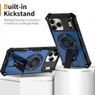 For iPhone 17 Pro Shockproof Kickstand Metallic Shaft MagSafe Phone Case(Blue) - 2