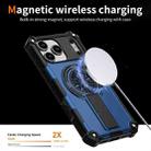 For iPhone 17 Pro Shockproof Kickstand Metallic Shaft MagSafe Phone Case(Blue) - 3