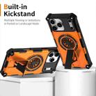 For iPhone 17 Pro Shockproof Kickstand Metallic Shaft MagSafe Phone Case(Orange) - 2