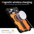 For iPhone 17 Pro Shockproof Kickstand Metallic Shaft MagSafe Phone Case(Orange) - 3