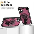 For iPhone 17 Shockproof Kickstand Metallic Shaft MagSafe Phone Case(Purple) - 2
