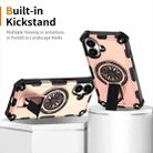 For iPhone 17 Shockproof Kickstand Metallic Shaft MagSafe Phone Case(Rose Gold) - 2
