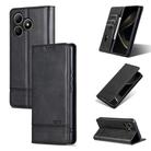 For Wiko Hi Enjoy 80S AZNS Magnetic Calf Texture Flip Leather Phone Case(Black) - 1
