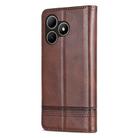 For Wiko Hi Enjoy 80S AZNS Magnetic Calf Texture Flip Leather Phone Case(Dark Brown) - 3