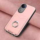 For vivo V50 / V50e R20 Ring Card Holder Phone Case(Pink) - 2