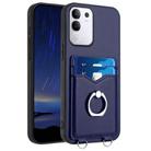 For vivo Y29 4G / T4x / Y300t R20 Ring Card Holder Phone Case(Blue) - 1