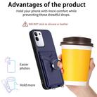 For vivo Y29 4G / T4x / Y300t R20 Ring Card Holder Phone Case(Blue) - 3
