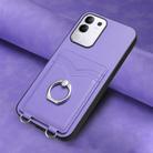 For vivo Y29 4G / T4x / Y300t R20 Ring Card Holder Phone Case(Purple) - 2