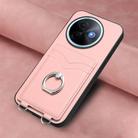 For vivo Y39 5G / Y300i R20 Ring Card Holder Phone Case(Pink) - 2