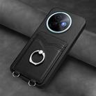 For vivo Y39 5G / Y300i R20 Ring Card Holder Phone Case(Black) - 2