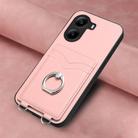 For Xiaomi Poco X7 Pro R20 Ring Card Holder Phone Case(Pink) - 2