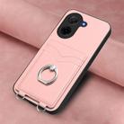 For Redmi A5 4G 171.7mm / Xiaomi Poco C71 R20 Ring Card Holder Phone Case(Pink) - 2