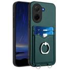 For Redmi A5 4G 171.7mm / Xiaomi Poco C71 R20 Ring Card Holder Phone Case(Green) - 1