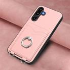 For Samsung Galaxy M16 5G / F16 5G R20 Ring Card Holder Phone Case(Pink) - 2