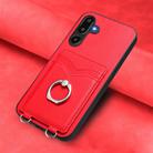 For Samsung Galaxy M16 5G / F16 5G R20 Ring Card Holder Phone Case(Red) - 2
