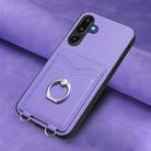 For Samsung Galaxy M16 5G / F16 5G R20 Ring Card Holder Phone Case(Purple) - 2