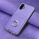 For Samsung Galaxy M06 5G / F06 5G R20 Ring Card Holder Phone Case(Purple) - 2