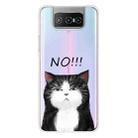 For Asus Zenfone 7 Pro ZS671KS Shockproof Painted Transparent TPU Protective Case(NO Cat) - 1