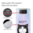 For Asus Zenfone 7 Pro ZS671KS Shockproof Painted Transparent TPU Protective Case(NO Cat) - 2