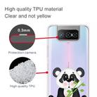 For Asus Zenfone 7 Pro ZS671KS Shockproof Painted Transparent TPU Protective Case(Bamboo Bear) - 2