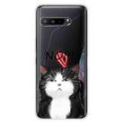 For Asus ROG Phone 3 ZS661KS Shockproof Painted Transparent TPU Protective Case(NO Cat) - 1
