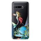 For Asus ROG Phone 3 ZS661KS Shockproof Painted Transparent TPU Protective Case(Mermaid) - 1