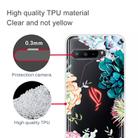 For Asus ROG Phone 3 ZS661KS Shockproof Painted Transparent TPU Protective Case(Gem Flower) - 3