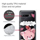 For Asus ROG Phone 3 ZS661KS Shockproof Painted Transparent TPU Protective Case(Cute Cat) - 2