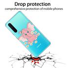 For OnePlus Nord Shockproof Painted Transparent TPU Protective Case(Little Pink Elephant) - 2