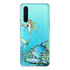 For OnePlus Nord Shockproof Painted Transparent TPU Protective Case(Mermaid) - 1