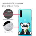 For OnePlus Nord Shockproof Painted Transparent TPU Protective Case(Bamboo Bear) - 3