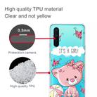 For OnePlus Nord Shockproof Painted Transparent TPU Protective Case(Cute Cat) - 3