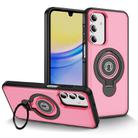 For Samsung Galaxy A16 5G TPU Hybrid PC Magnetic Holder Phone Case(Pink) - 1