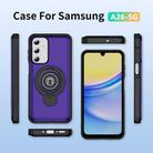 For Samsung Galaxy A26 5G TPU Hybrid PC Magnetic Holder Phone Case(Dark Purple) - 2